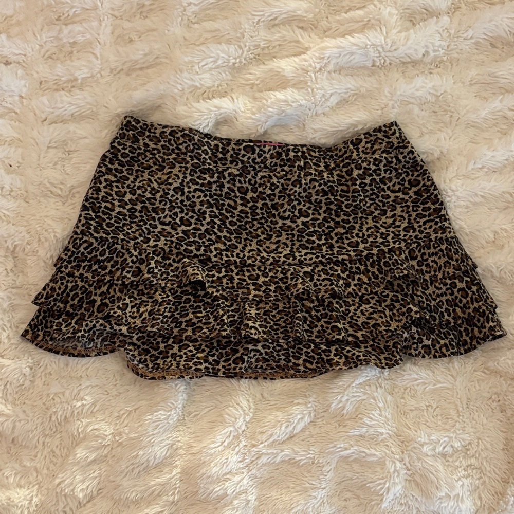 Edikted Animal Print Mini Skirt